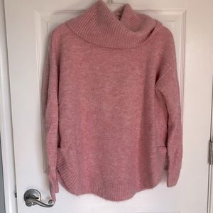 Loft Bubblegum Pink Turtleneck Sweater soft and comfy